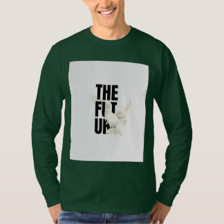 Donkergroene full sleeve T-shirt met duivenplaatje