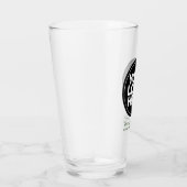 Donkergroene gepersonaliseerde Logo en tekst bierg Glas (Rechts)