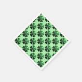 Donkergroene glitter sparren Shamrock patroon Servet (Hoek)