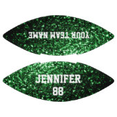 Donkergroene glitter sprankelt Jouw naam Team American Football (Panelen)