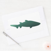 donkergroene gradient shark Sticker (Envelop)