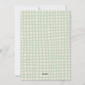 Donkergroene hand getekend Vrolijk Kerstfeest 2 Fo Feestdagenkaart (Achterkant)