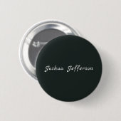 Donkergroene jungle professionele creatieve effen ronde button 5,7 cm (Voorkant /achterkant)