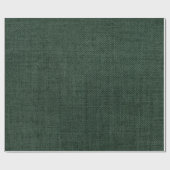 Donkergroene jute stof cadeaupapier (Vlak)