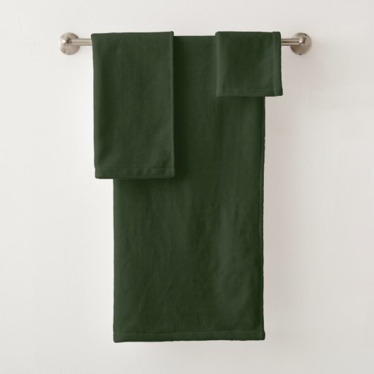 Donkergroene katoen bad handdoek (Insitu)