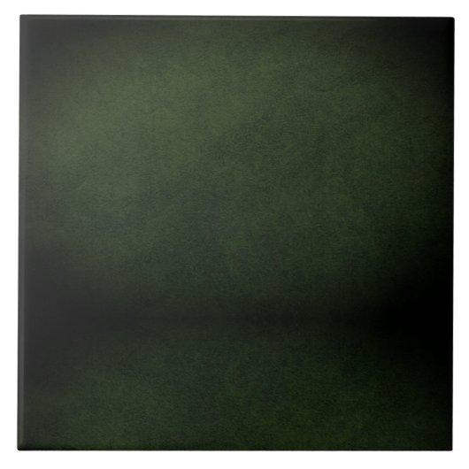 Donkergroene keramische Tegel Tegeltje (Voorkant)