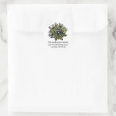 Donkergroene Kerstbel - Witte Ronde Label (Tas)