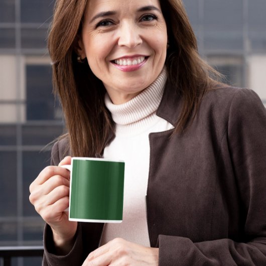 Donkergroene koffie Mok