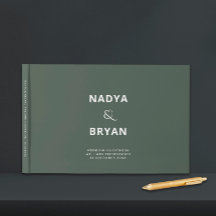 Donkergroene laagse bruiloft