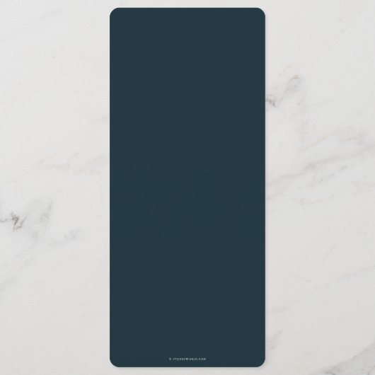 Donkergroene leboog-Thanksgiving met blaasje, 4 cu Menu (Achterkant)