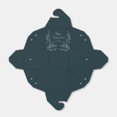 Donkergroene lef Motif Happy Thanksgiving Bedankdoosjes (Uitgevouwen)