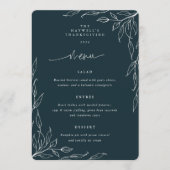 Donkergroene lef Thanksgiving Menu (Voorkant)