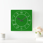 Donkergroene look Roman Numerieke wandklok (Huis)