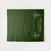 Donkergroene luchters Weddenschap foto achtergrond Wandkleed (Voorkant (horizontaal))