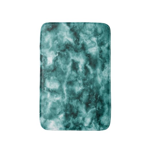 Donkergroene marmertextuur badmat (Voorkant Verticaal)