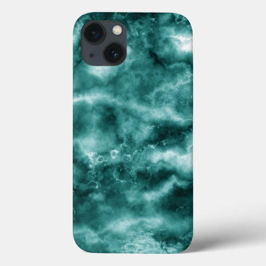 Donkergroene marmertextuur Case-Mate iPhone case (Achterkant)
