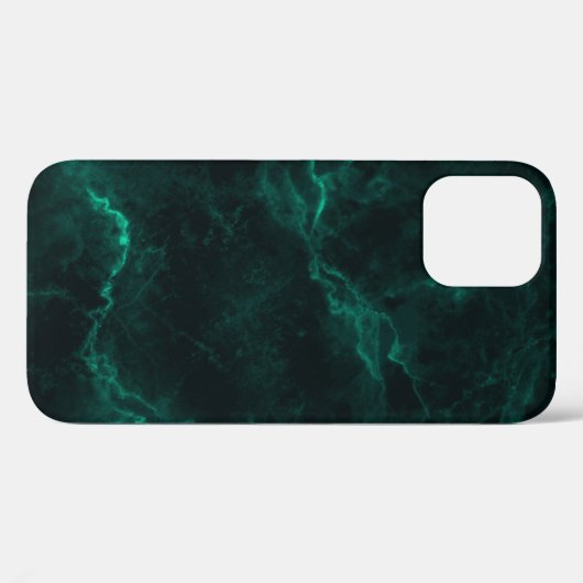 Donkergroene marmertextuur Case-Mate iPhone case (Achterkant (horizontaal))