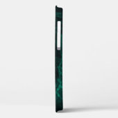 Donkergroene marmertextuur Case-Mate iPhone case (Achterkant / Links)