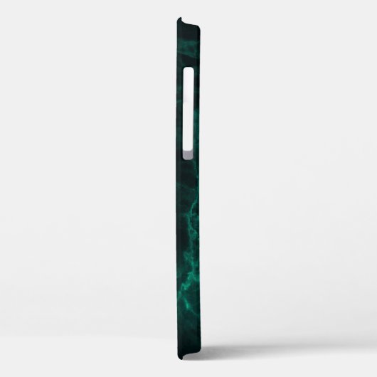 Donkergroene marmertextuur Case-Mate iPhone case (Achterkant / Links)