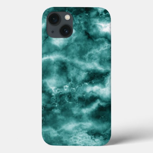 Donkergroene marmertextuur Case-Mate iPhone case (Achterkant)