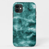 Donkergroene marmertextuur Case-Mate iPhone case (Achterkant)
