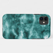Donkergroene marmertextuur Case-Mate iPhone case (Achterkant (horizontaal))