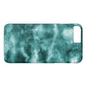 Donkergroene marmertextuur Case-Mate iPhone case (Achterkant (Horizontaal))