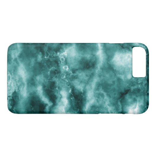 Donkergroene marmertextuur Case-Mate iPhone case (Achterkant (Horizontaal))
