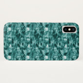 Donkergroene marmertextuur Case-Mate iPhone case (Achterkant (horizontaal))