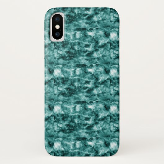 Donkergroene marmertextuur Case-Mate iPhone case (Achterkant)