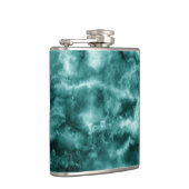 Donkergroene marmertextuur heupfles (Rechts)