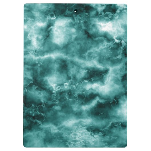 Donkergroene marmertextuur klembord (Achterkant)