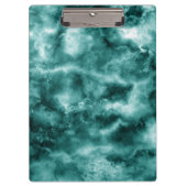 Donkergroene marmertextuur klembord (Voorkant)