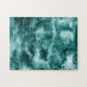 Donkergroene marmertextuur legpuzzel (Horizontaal)