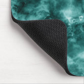 Donkergroene marmertextuur muismat (Hoek)