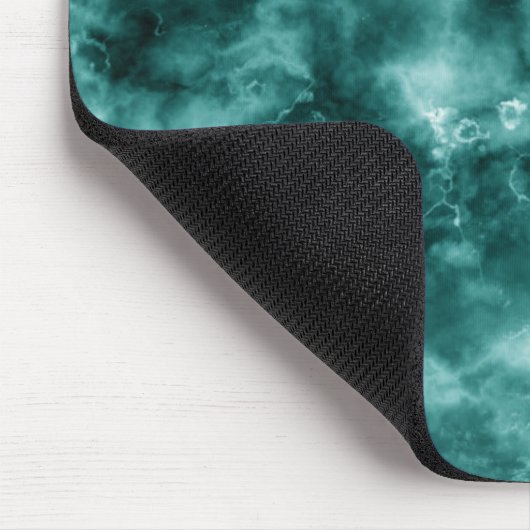 Donkergroene marmertextuur muismat (Hoek)