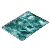 Donkergroene marmertextuur notitieboek (Linkerzijde)