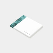 Donkergroene marmertextuur post-it® notes (Schuin)