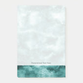 Donkergroene marmertextuur post-it® notes (Voorkant)