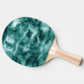 Donkergroene marmertextuur tafeltennisbatje (Zijkant)