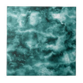 Donkergroene marmertextuur tegeltje (Voorkant)