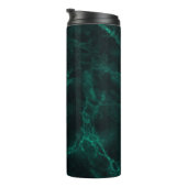 Donkergroene marmertextuur thermosbeker (Geroteerd rechts)