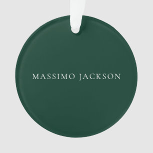 Donkergroene minimalistische gewone moderne esthet ornament