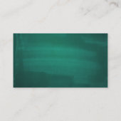 Donkergroene moderne bruiloft details. Eenvoudige  Informatiekaartje (Achterkant)