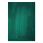 Donkergroene moderne tafel nummer. Smaragd trouwen Kaart (Achterkant)