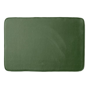 Donkergroene mos effen kleur badmat