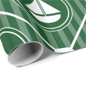 Donkergroene Nautical Sailboat Cadeaupapier (Rol Hoek)