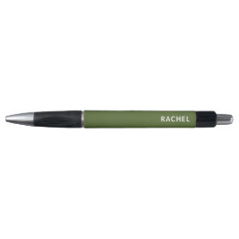 Donkergroene Olijf Eenvoudig Modern Pen