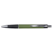 Donkergroene Olijf Eenvoudig Modern Pen (Achterkant)