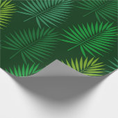 Donkergroene palmbladeren Verpakkingspapier Cadeaupapier (Hoek)